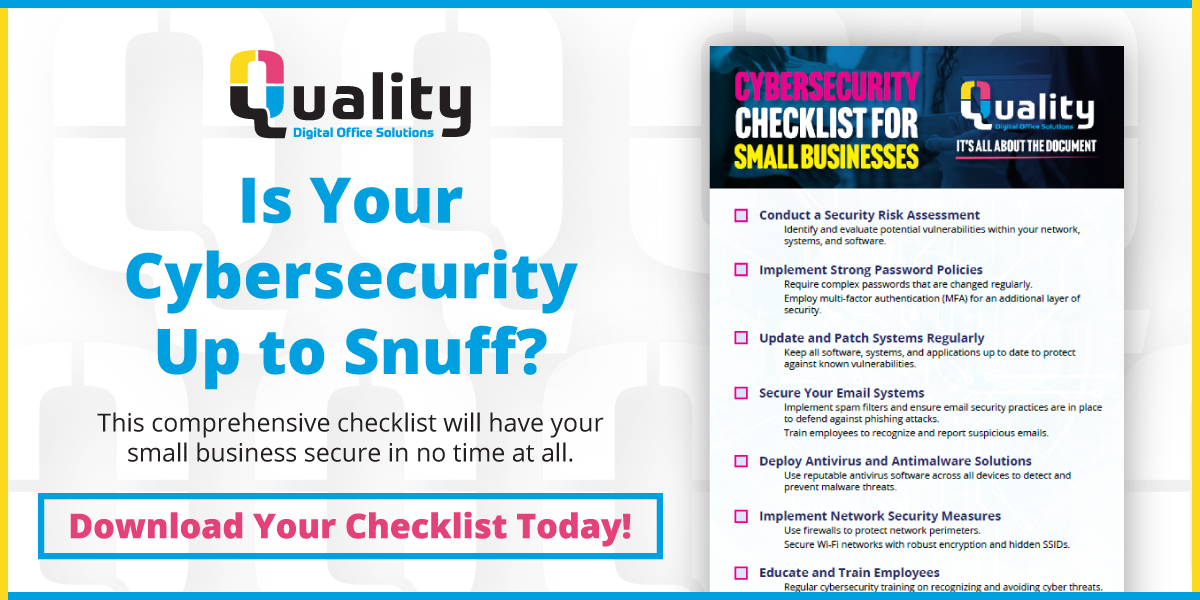 Cybersecurity Checklist For Small Businesses